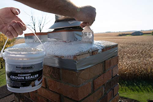 MasonryDefender Chimney Crown Sealer - Brushable Waterproof Sealant Prevents Leaks - 1/2 Gallon