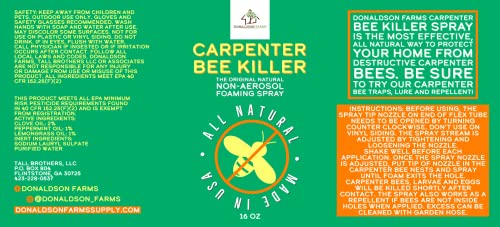 Donaldson Farms Carpenter Bee Spray for Sheds, Decks & Outdoor Wood, 16 oz - size: 16 0z - Carpenter Bee Spray