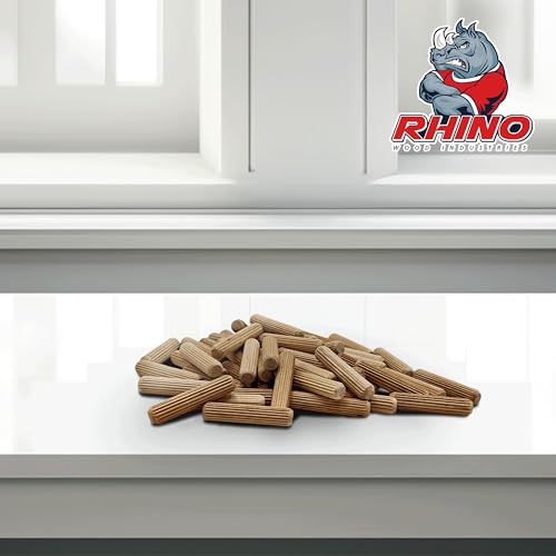 5/16" x 1-1/2" Wooden Dowel Pins, 100-Pack – Birch Hardwood, Kiln-Dried, Fluted & Beveled (5/16" x 1 1/2", 100pk) - size: 5/16" x 1 1/2"