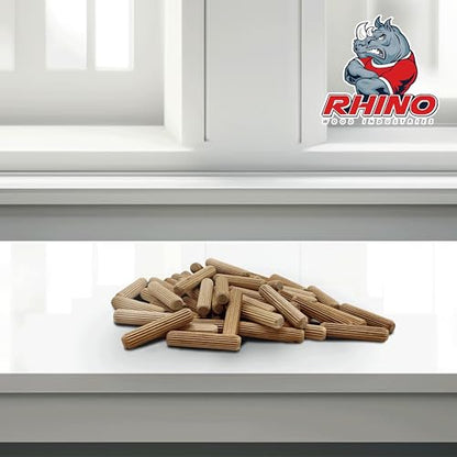 5/16" x 1-1/2" Wooden Dowel Pins, 100-Pack – Birch Hardwood, Kiln-Dried, Fluted & Beveled (5/16" x 1 1/2", 100pk) - size: 5/16" x 1 1/2"