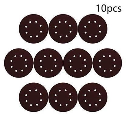 Utoolmart 10pcs 7 Inch 8 Hole Hook and Loop Sanding Disc 2000Grit Flocking Sandpaper for Random Orbit Sander - size: 2000 Grit