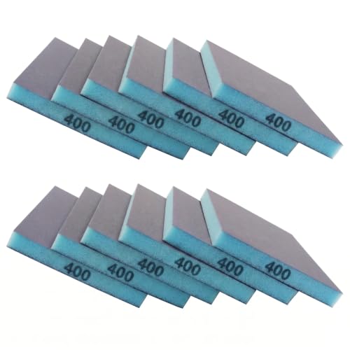 12 Pcs 400 Grit Sanding Sponge - size: #400
