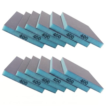 12 Pcs 400 Grit Sanding Sponge - size: #400