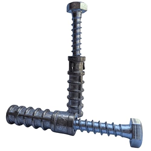 SANTIE 3/8 in. x 1-3/4 in. Zinc-Alloy Short Lag Shield Anchor - size: (3/8" SHORT) - 15 PC