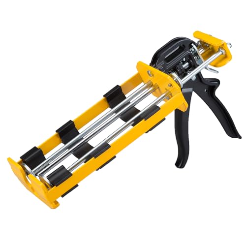 Dripless Brand DC600 Dual Component Adhesive Applicator | 22 oz Dual Cartridge Capacity | 26:1 Thrust Ratio | 1:1 or 2:1 Mix Ratio for High Viscosity Epoxy and Adhesives | Professional Grade - size: 600ml (22 oz)