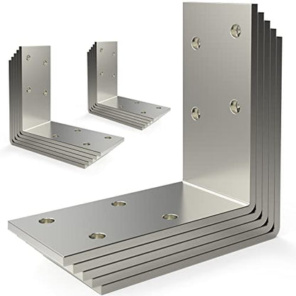 （15-Pack） 3"x3" Heavy Duty 12-Gauge Galvanized Steel L Brackets - size: 15 Pack