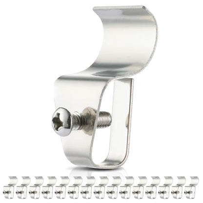 HUXOR Vinyl Siding Hooks, No-Hole Siding Clips, Stainless Steel, 15 Pack - size: 15 Pack