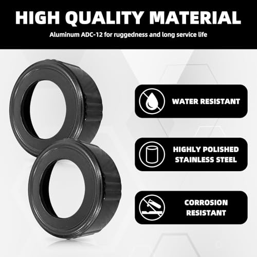 8 Pcs Sausage Caulking Gun Front Cap Aluminum Front Cover