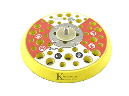 2QSD52D, 5-Inch Grip Faced Sanding Pro-Net Vacuum Pad 44 Holes and Pad Protector - size: 5inch Multi Pad