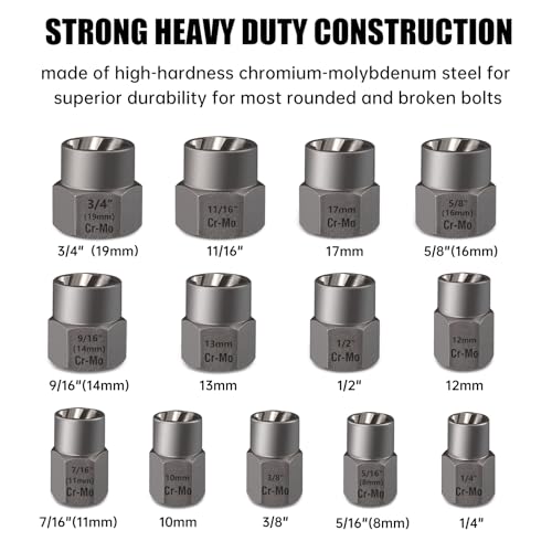 Valkynos Bolt Extractor Kit 14 Pcs