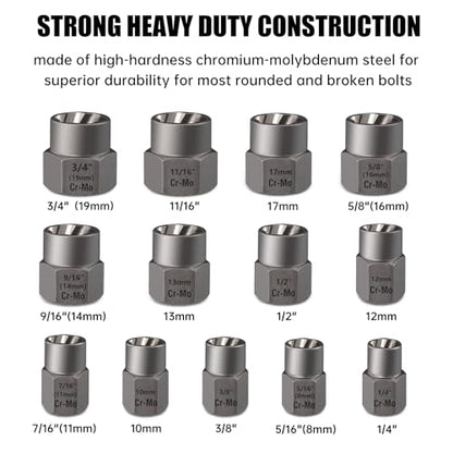 Valkynos Bolt Extractor Kit 14 Pcs