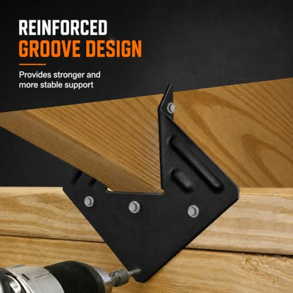22 Pcs Black Hurricane Tie, 13 Gauge(Thickness 2.2mm) Joist Hangers, Fit 2x4,2x6 Truss to Rafter Connector for Roof Truss Timber, Hurricane Truss Hangers, Rafter Brackets,Hurricane Clips