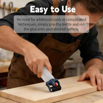 Glue Roller Applicator Bottle, Easy to Use and Glue Coating for Woodworking