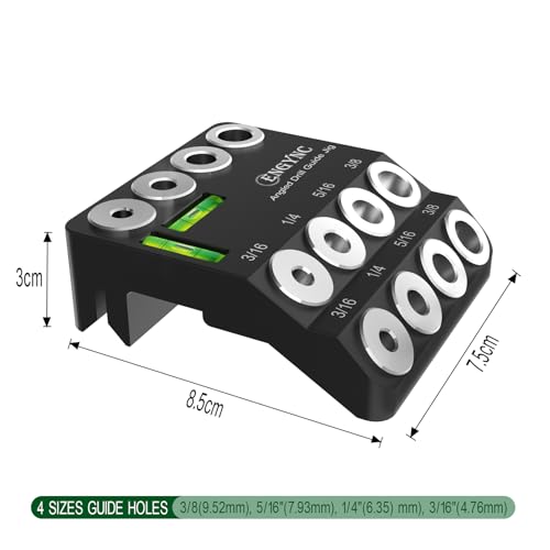30 45 90 Degree Angled Drill Guide Jig with 2 Torpedo Level