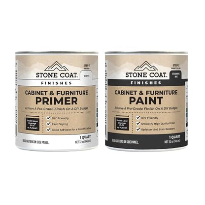 Stone Coat Countertops Cabinet Primer 1 Quart & Evening Ink 1 Quart Bundle