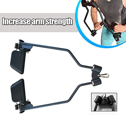 Adjustable Lat Pull down Bar, Cable Machine Attachments for Gym, Home Gym Fitness T-bar Row Pulldown Attachments, Lat Pull Down Machine Wide Grip Neutral Grip Handle - color: SP-B08