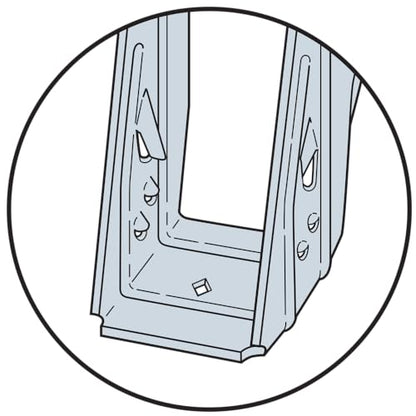 Simpson Strong-Tie ITS2.06/16 ITS Galvanized Top-Flange Joist Hanger for 2 in. x 16 in. Engineered Wood (Pack of 25)
