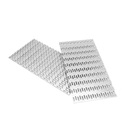 10-Pack 5x10 Inch Pronged Truss Plates, Galvanized Steel Flat Mending Brackets for Wood Timber Connectors and Roofing Trusses, 19 Gauge - size: 10pcs 5 x 10 inch
