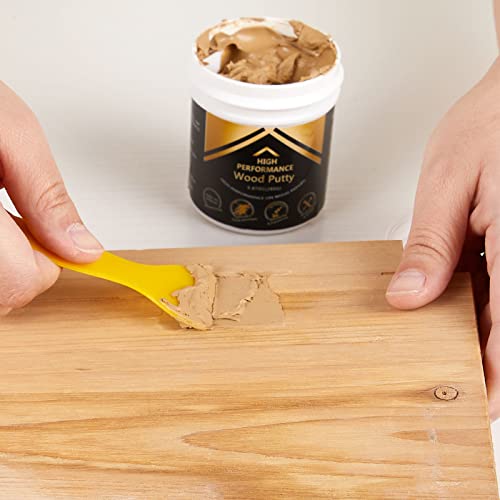 Deuvuo Natual Wood Putty, Wood Putty Filler - Our Wood Grain Filler Offers a Quick and Lasting Fix for Any Damage or Flaw - Paintable, Stainable, Sandable & Quick Drying - 9.87 Ounce - color: 9.87oz Natual