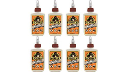 Gorilla Wood Glue, 4 ounce Bottle, (Pack of 8) - size: 8 - Pack