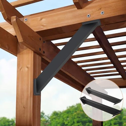 4 Pcs 45 Degree Angle Support Bracket for Pergola - size: 4
