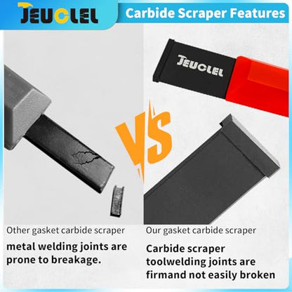 2PCS 1/4" & 5/8" Super Gasket Scraper Tool, Carbide Scraper