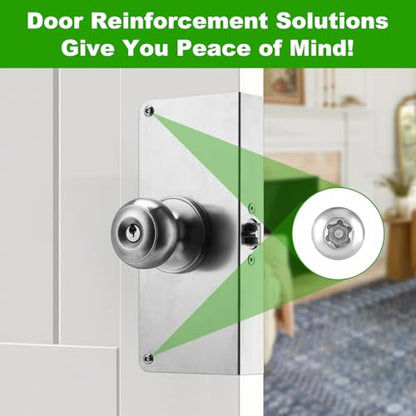 U9585 Door Reinforcement Plate & Strike Plate for 1-3/8" Doors, 2-3/8" Backset