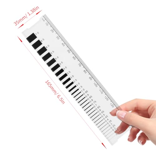 Crack Width Gauge, Concrete Crack Gauge Width Ruler 0.1 7.0 mm