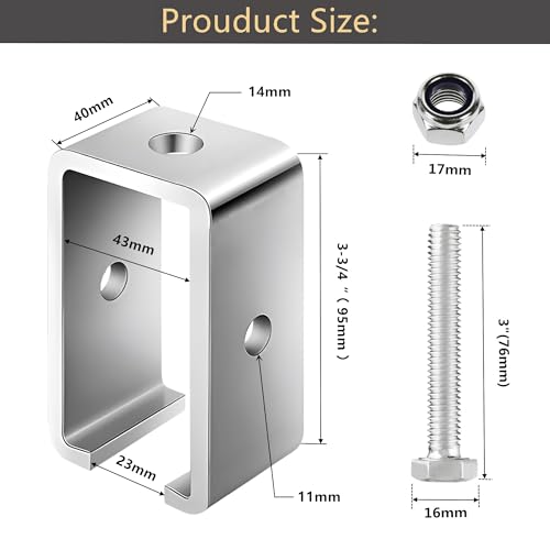 8-Pack 1-5/8" Strut Channel Trolley Hanger Bracket for UNISTRUT - style: 8 Pack