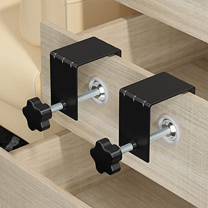 C-Clamps Heavy Duty, Universal C Clamp Cabinet Installation Clamps Cabinetry Cabinet Face Frame Clamps Woodworking Drill Hole Guide for Installing Frame of Cabinets (4 Packs), Black - style: 4 Packs