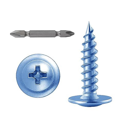 Wensilon（600 pcs）#4×5/8" Phillips Truss Head Wood Screws Galvanizing Quick Metal Self Tapping. - color: Silver, size: #4×5/8"