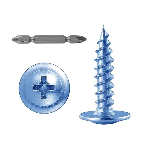 Wensilon（400 pcs）#6×3/4" Phillips Truss Head Wood Screws Galvanizing Quick Metal Self Tapping. - color: Silver, size: #6×3/4"