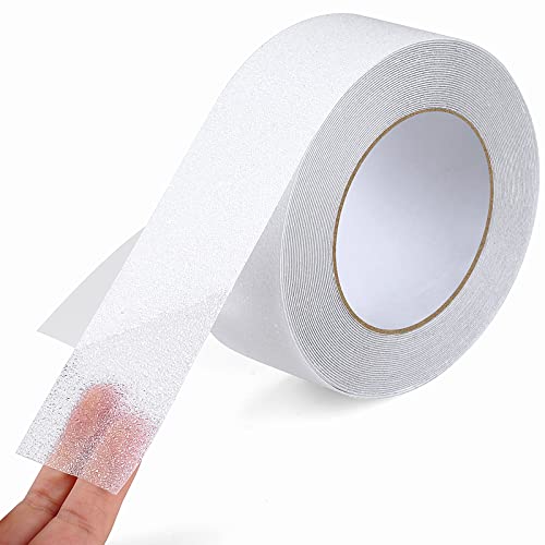 Anti Slip Tape, Waterproof Self Adhesive Transparent 2"x32.8Ft Grip Tape - color: Transparent, size: 2 Inch x 32.8ft