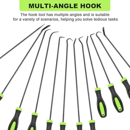 Doaho 12PCS Automotive Precision Hook and Pick Tool Set - color: Green-12 Pcs Hook and Pick Tool Set