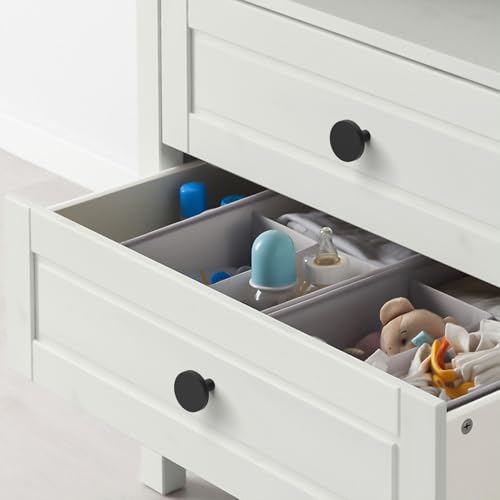 Amerdeco 10 Pack Matte Black Cabinet Knobs Single Hole Cabinet Pulls 1 Inch (30MM) Diameter Round Drawer Knobs and Pulls for Bathroom Cabinets K0021 - color: Matte Black, size: Knobs