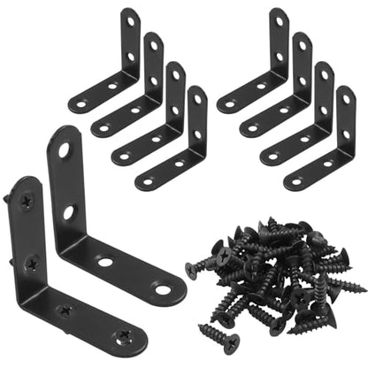 10Pcs L Bracket Right Angle Corner Brace, 2 x 2 Inch