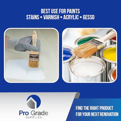 Pro Grade Chip Brushes, Disposable Paint Brushes, Assorted Sizes, 24 Piece - size: 24Pc. Var.