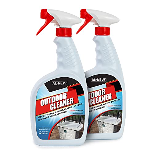 AL-NEW OUTDOOR CLEANER | Versatile Outdoor Cleaner for Deck Boxes, Plastic Outdoor Furniture, & More | Pack of 2 (32 oz.) - style: Multi-purpose Outdoor Cleaner 32oz (Pack of 2)