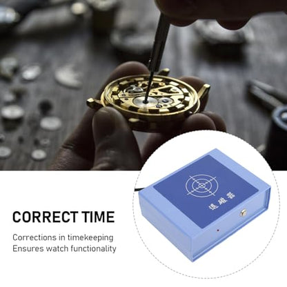 HURRISE Watch Demagnetizer, Professional Electrical Tool for Watchmakers, Craftsmanship, Demagnetizing Mechanical Watches, Portable ABS Material