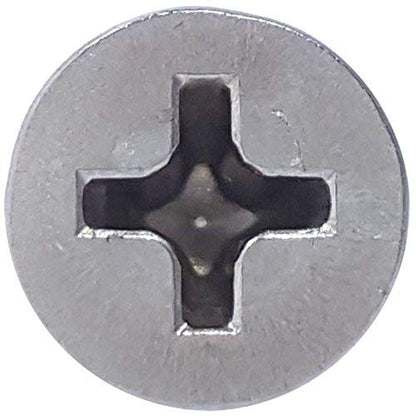 #14 x 2 Flat Head Wood Screws, Phillips Drive, Type 316 Marine Grade Stainless Steel, Partial Thread, Bright Finish, Quantity 25 By Fastenere