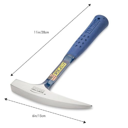 ESTWING Rock Pick, 14oz Pointed Tip, Blue Molded Grip, E3-14P - size: 14 oz (Ounces) Standard Handle