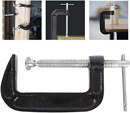 2 Inch C-Clamp Set, Heavy Duty Steel C Clamp Industrial Strength C Clamps for Woodworking, Welding, and Building (2Pcs) - color: 2pcs