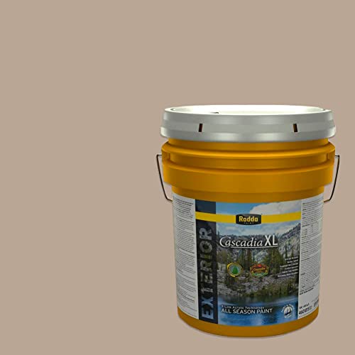 Rodda Paint CASCADIA XL Exterior Satin Paint & Primer in One, 5-Gallon, Abalone - color: Abalone, size: 640 Fl Oz (Pack of 1)