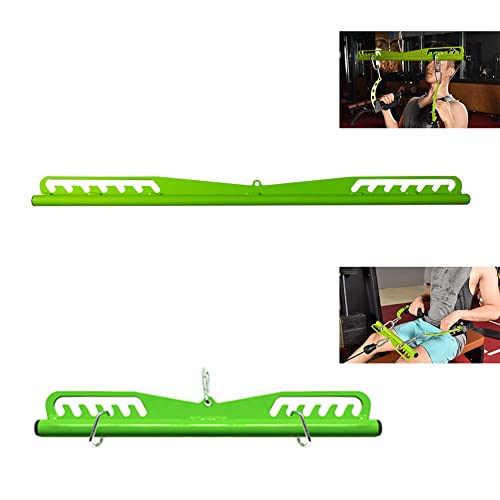 Adjustable Lat Pull down Bar, Cable Machine Attachments for Gym, Home Gym Fitness T-bar Row Pulldown Attachments, Lat Pull Down Machine Wide Grip Neutral Grip Handle - color: SP-2PCS BAR