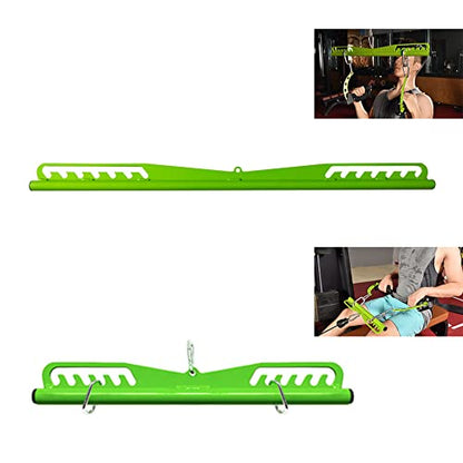 Adjustable Lat Pull down Bar, Cable Machine Attachments for Gym, Home Gym Fitness T-bar Row Pulldown Attachments, Lat Pull Down Machine Wide Grip Neutral Grip Handle - color: SP-2PCS BAR
