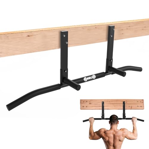 Joist Mounted Pull Up Bar, Ceiling Mount Chin Up Bar for Home Gym, Beam, Rafter, Easy installation, 42" Wide Bar