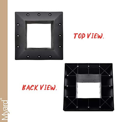 Myard 1-Pack 6x6 Post Base Cover (Actual 5.5x5.5 Inches) Skirt Flange - size: Post Base 6x6 (Qty 1)