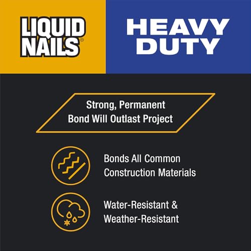 Liquid Nails LN903 10oz Heavy Duty Construction Adhesive and Red Devil 0542 1/2 Pint Lightweight Spackling Repair Kit