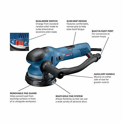 Bosch GET65-5N 5 In. Dual-Mode Random Orbit Sander - size: 5 Inch