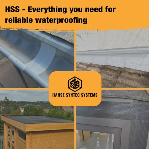 HSS Butyl Sealant Tape 4 Inch x 50 Feet Reinforced EPDM R2+